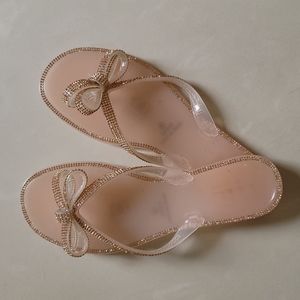 New! Nicole Miller Jellies with Crystal Flip Flops